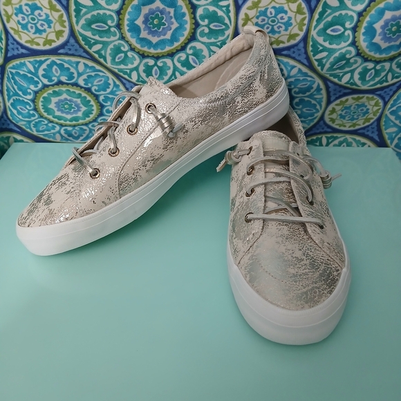 Sperry Metallic Crest Vibe Sneakers - NWOT - Picture 1 of 11
